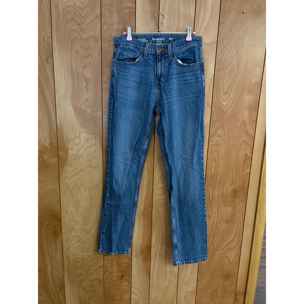 Goodfellow & Co Mens 30x32 Straight Leg Jeans Medium Wash Blue Denim Pants